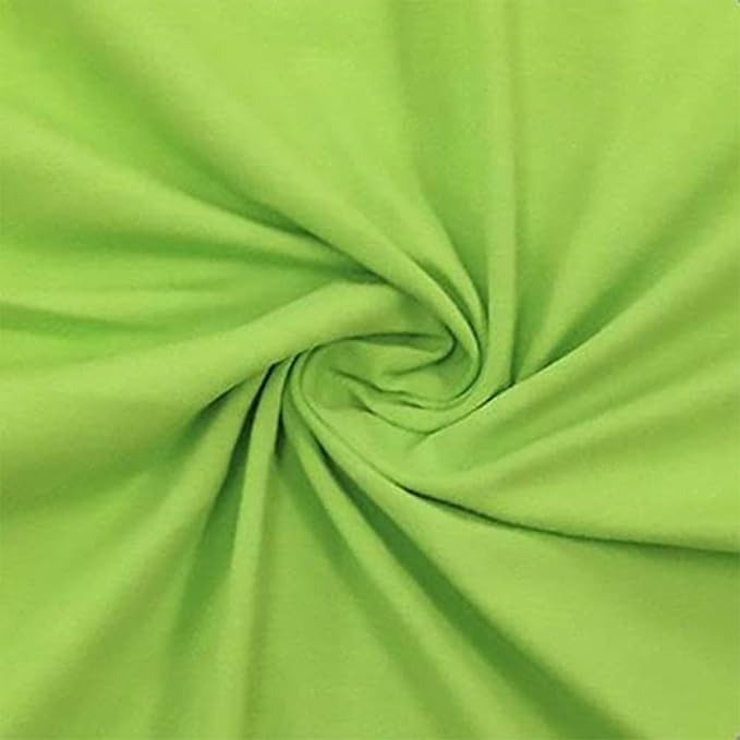 Cotton Spandex Jersey Knit Fabric Lime