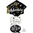 Graduation Foil Balloon 61 Inch Grad Cap Bubbles