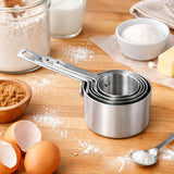 Fat Daddio's Stainless Steel Measuring Cups, Set of 4