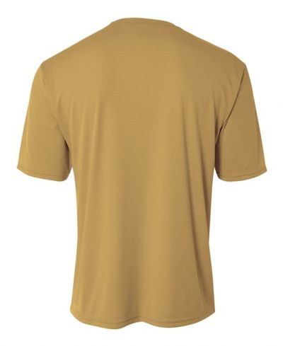 A4 NB3142 Youth Cooling Performance Crew Micro Poly Interlock Fabric - Vegas Gold, 44+ UPF, Moisture Wicking, Stain Release (1 Piece)