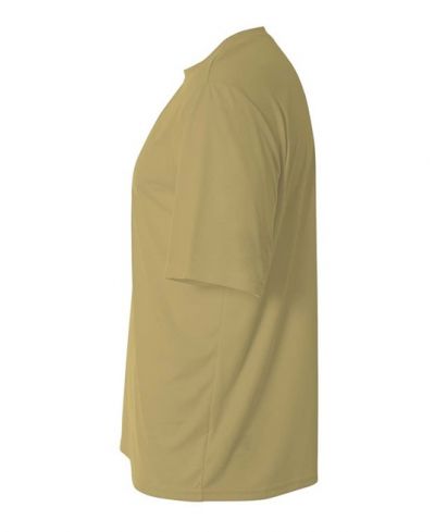 A4 NB3142 Youth Cooling Performance Crew Micro Poly Interlock Fabric - Vegas Gold, 44+ UPF, Moisture Wicking, Stain Release (1 Piece)