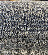 Pen Pal Pebble Latex Backed Tweed Chenille Upholstery Fabric - Gray With Beige And Black, 56" Width (1 Yard)
