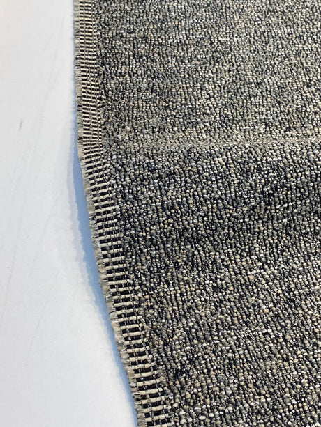 Pen Pal Pebble Latex Backed Tweed Chenille Upholstery Fabric - Gray With Beige And Black, 56" Width (1 Yard)