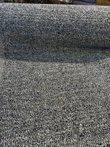 Pen Pal Pebble Latex Backed Tweed Chenille Upholstery Fabric - Gray With Beige And Black, 56" Width (1 Yard)