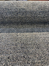 Pen Pal Pebble Latex Backed Tweed Chenille Upholstery Fabric - Gray With Beige And Black, 56" Width (1 Yard)