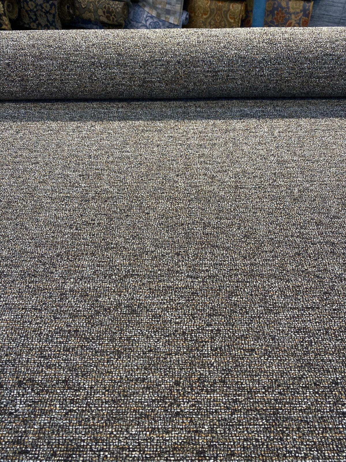 Pen Pal Latex Backed Mocha Tweed Chenille Upholstery Fabric - Mocha With Beige Rust Hints, 56" Width (By The Yard)
