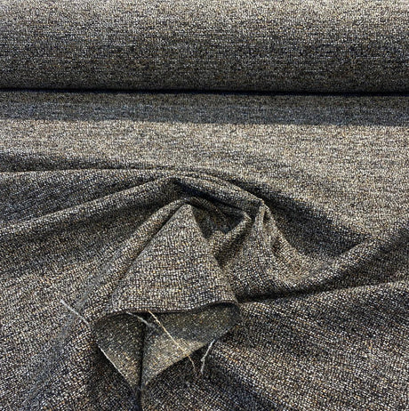 Pen Pal Latex Backed Mocha Tweed Chenille Upholstery Fabric - Mocha With Beige Rust Hints, 56" Width (By The Yard)