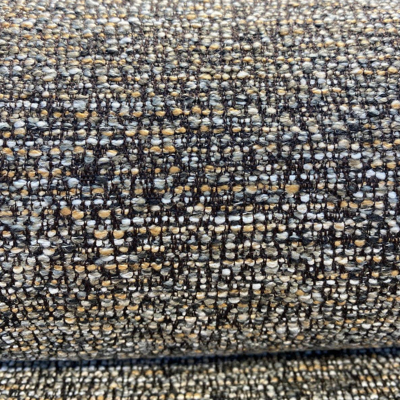 Pen Pal Latex Backed Mocha Tweed Chenille Upholstery Fabric - Mocha With Beige Rust Hints, 56" Width (By The Yard)