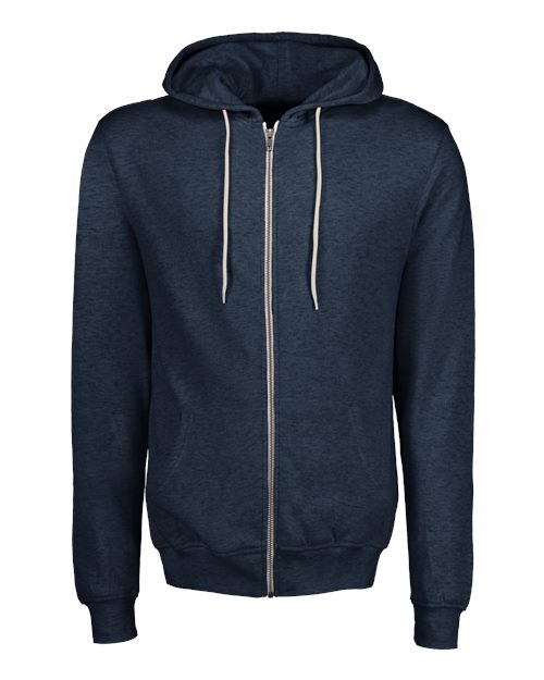 MV Sport Unisex Retro Heather Full-Zip Hooded Sweatshirt