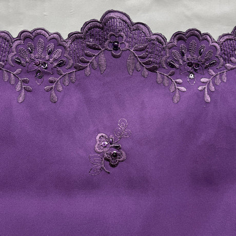 Beaded Bridal Lace Fabric on Satin