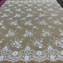Beaded Lace Embroidered Mesh