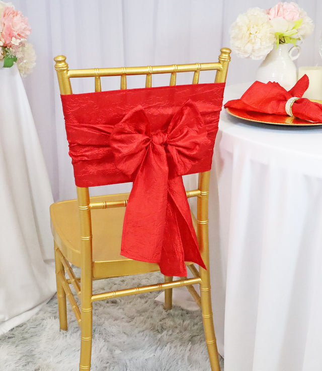 Crushed Taffeta Chair Sash Sample