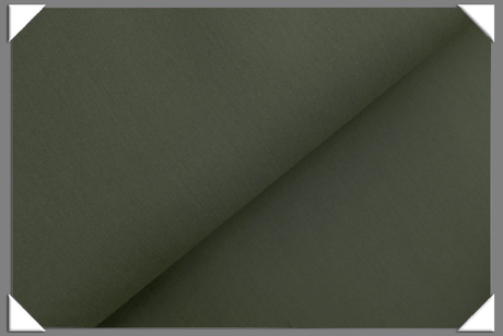 Machine Washable Green Gabardine Wool Blend Fabric - Green Gabardine, 58/60" Width