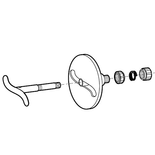 Brass Nut for Knife Disc Assembly