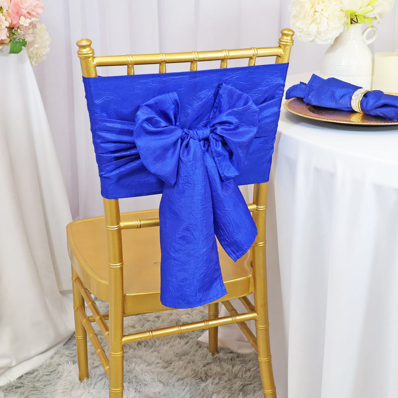 Crushed Taffeta Chair Sash Sample