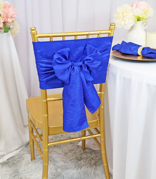 Crushed Taffeta Chair Sash Sample