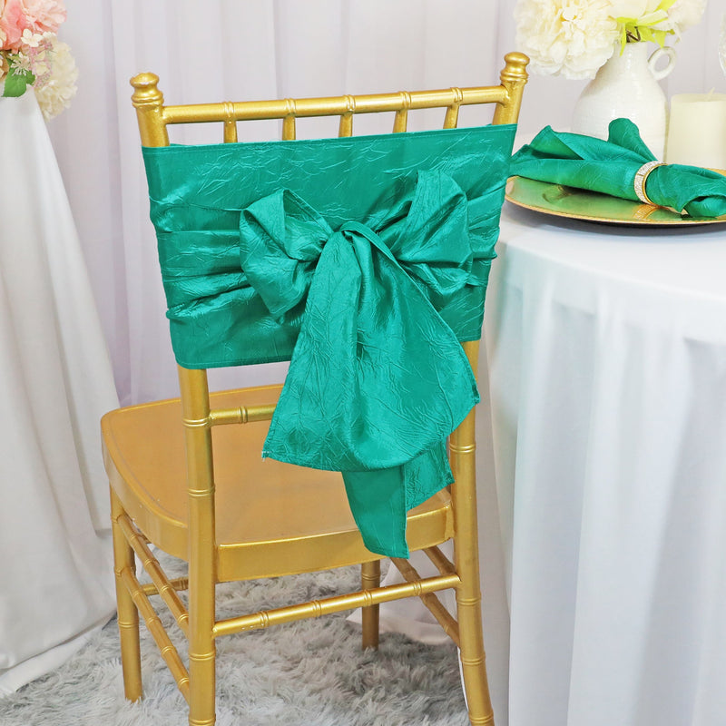 Crushed Taffeta Chair Sash Sample