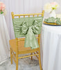 Crushed Taffeta Chair Sashes Sage Green 9.5x108