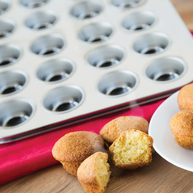 Fox Run Stainless Steel Mini Muffin Pan, 24 Cavities