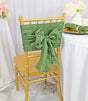 Crushed Taffeta Chair Sashes Clover Green