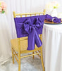 Crushed Taffeta Chair Sash Sample 9.5x108 Regency Purple