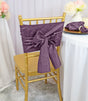 Crushed Taffeta Chair Sashes Wisteria 9.5x108
