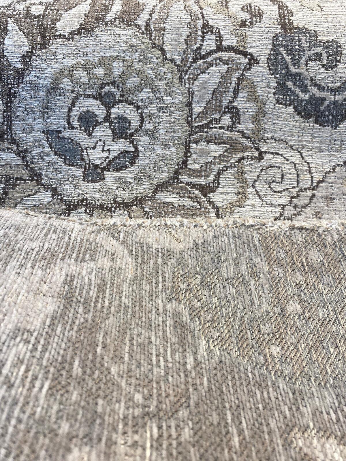 Motemi Toile Leopard Graystone Chenille Fabric - Gray Taupe Beige Leopard Toile, 58" Width (1 Yard)