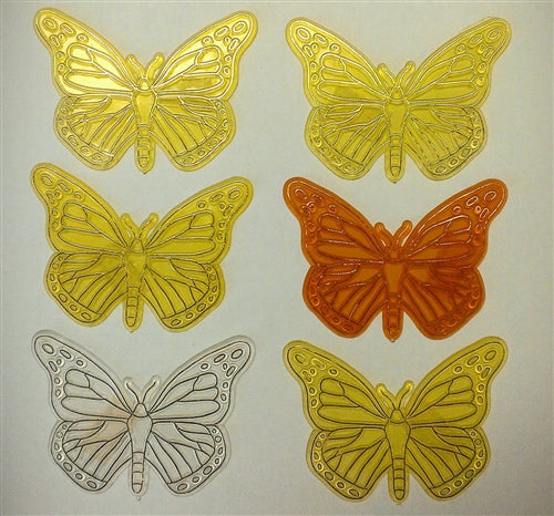 Plastic Butterfly Cake Topper - 6 Pack
