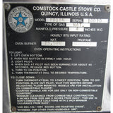 Comstock-Castle PO18 Countertop Pizza Oven, Used Excellent Condition