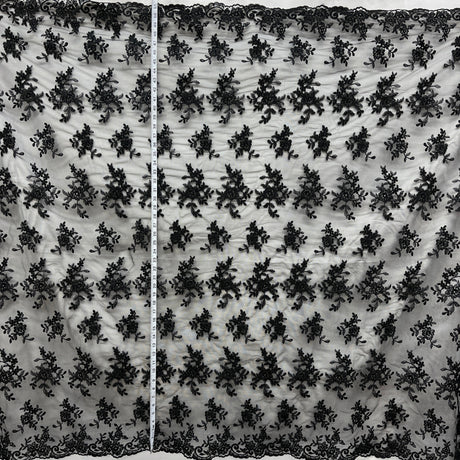 Embroidered Lace Net Mesh Bridal Fabric