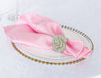 Crushed Taffeta Dinner Napkin 20x20 Pink