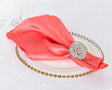 Crushed Taffeta Dinner Napkin Sample 20x20 Coral