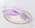 Crushed Taffeta Dinner Napkin Sample 20x20 Lavender