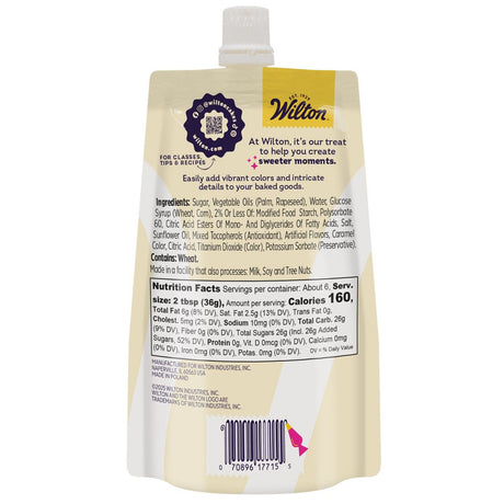 Wilton White Decorators Icing with 4 Tips