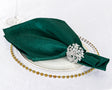 Crushed Taffeta Cloth Dinner Napkin Sample 20x20 Hunter Green/Holly Green