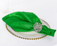 Crushed Taffeta Cloth Dinner Napkin 20x20 Emerald Green