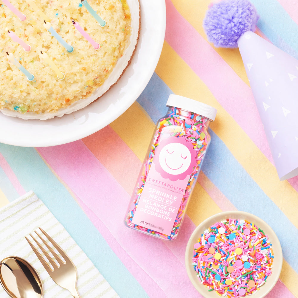 Sweetapolita Birthday Party Medley Sprinkle Mix, 3.2 oz.