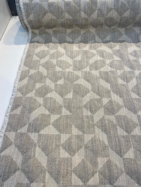 Checkmate Quilted Ecru Taupe Upholstery Fabric - Taupe Ecru, Woven Quilted, 56" Width (1 Yard)