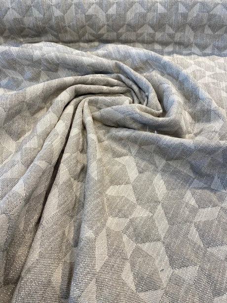 Checkmate Quilted Ecru Taupe Upholstery Fabric - Taupe Ecru, Woven Quilted, 56" Width (1 Yard)
