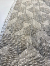 Checkmate Quilted Ecru Taupe Upholstery Fabric - Taupe Ecru, Woven Quilted, 56" Width (1 Yard)