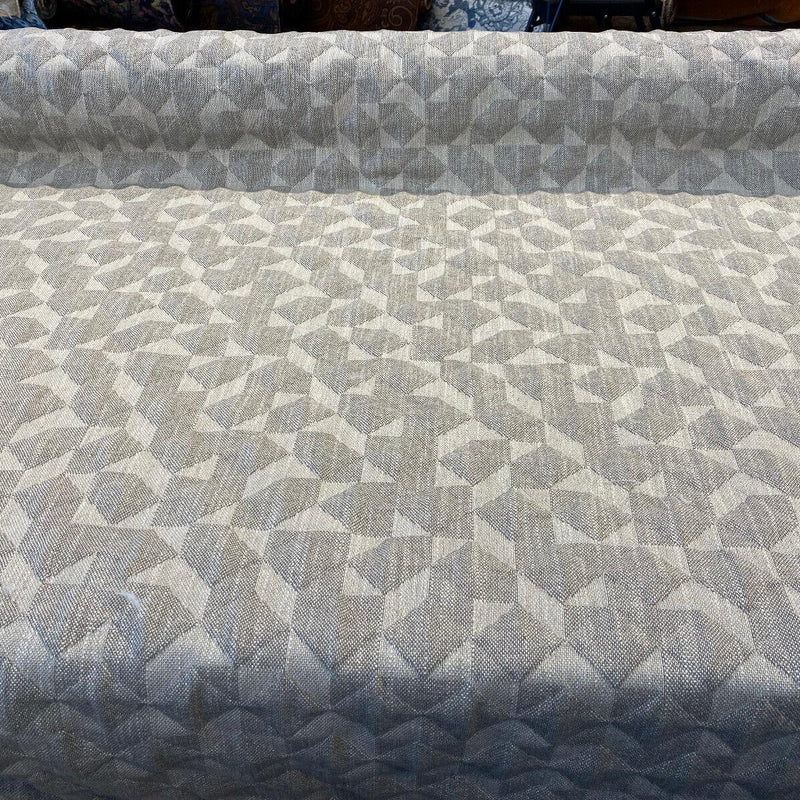 Checkmate Quilted Ecru Taupe Upholstery Fabric - Taupe Ecru, Woven Quilted, 56" Width (1 Yard)