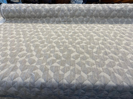 Checkmate Quilted Ecru Taupe Upholstery Fabric - Taupe Ecru, Woven Quilted, 56" Width (1 Yard)