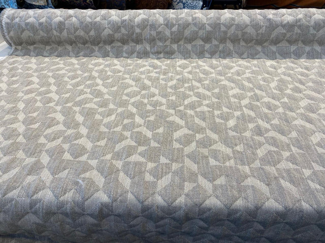 Checkmate Quilted Ecru Taupe Upholstery Fabric - Taupe Ecru, Woven Quilted, 56" Width (1 Yard)