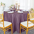 Round Crushed Taffeta Tablecloth 120" Wisteria