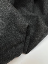 Italian Melange Bonded Wool Fabric Gray Black