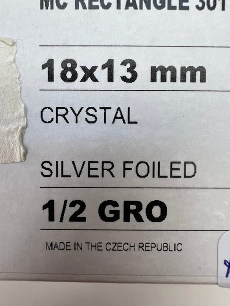 Silver Sewing Notions With Crystals
