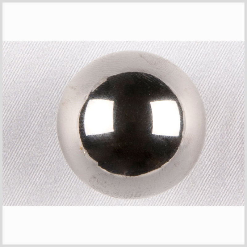 Silver Metal Coat Button - 18L/11.5mm