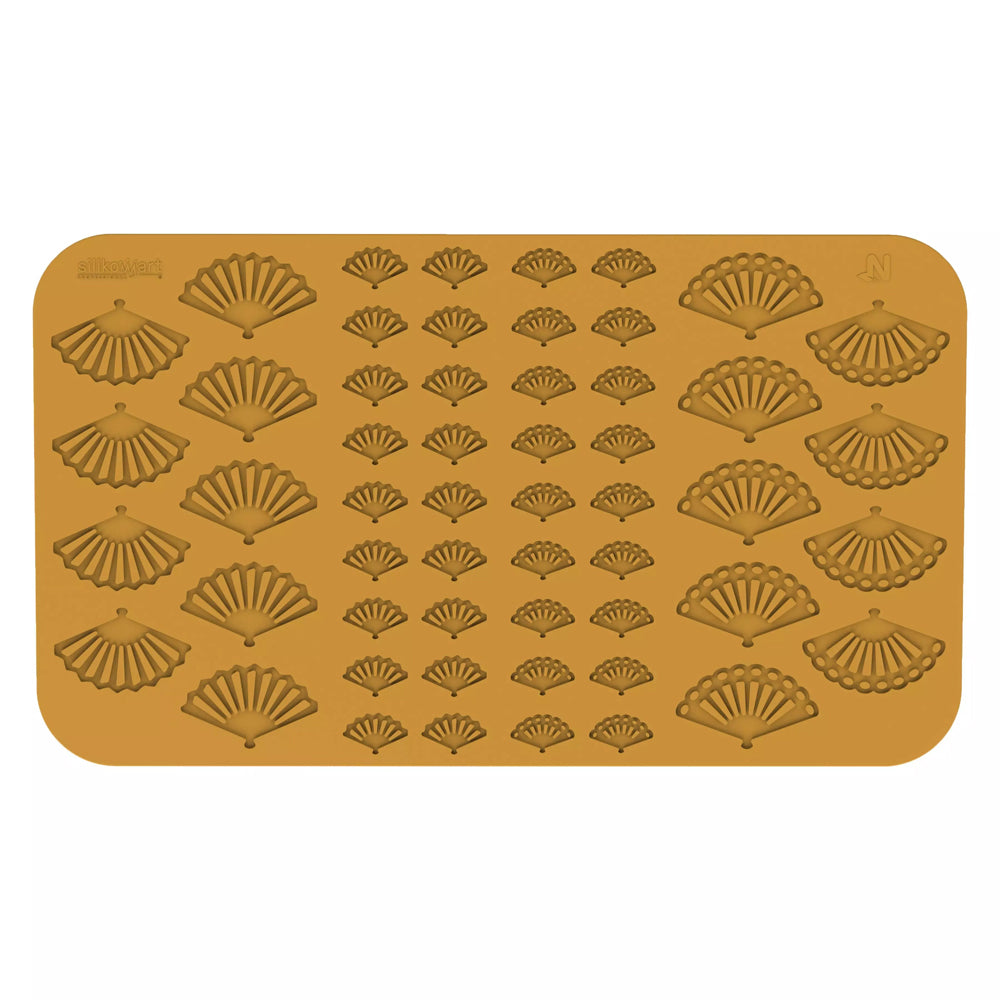 Silikomart VENTAGLIO Decorative Silicone Mold, 54 Cavities