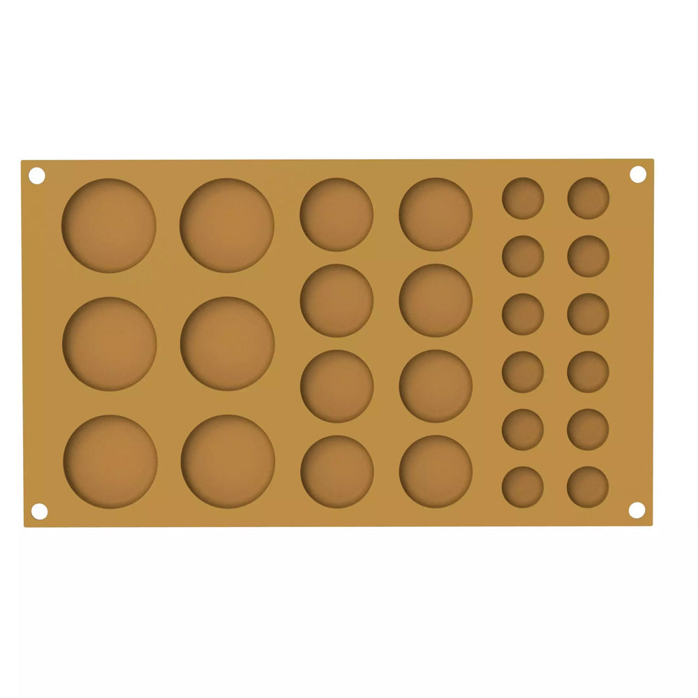 Silikomart POIS Silicone Circle Mold, 26 Cavities