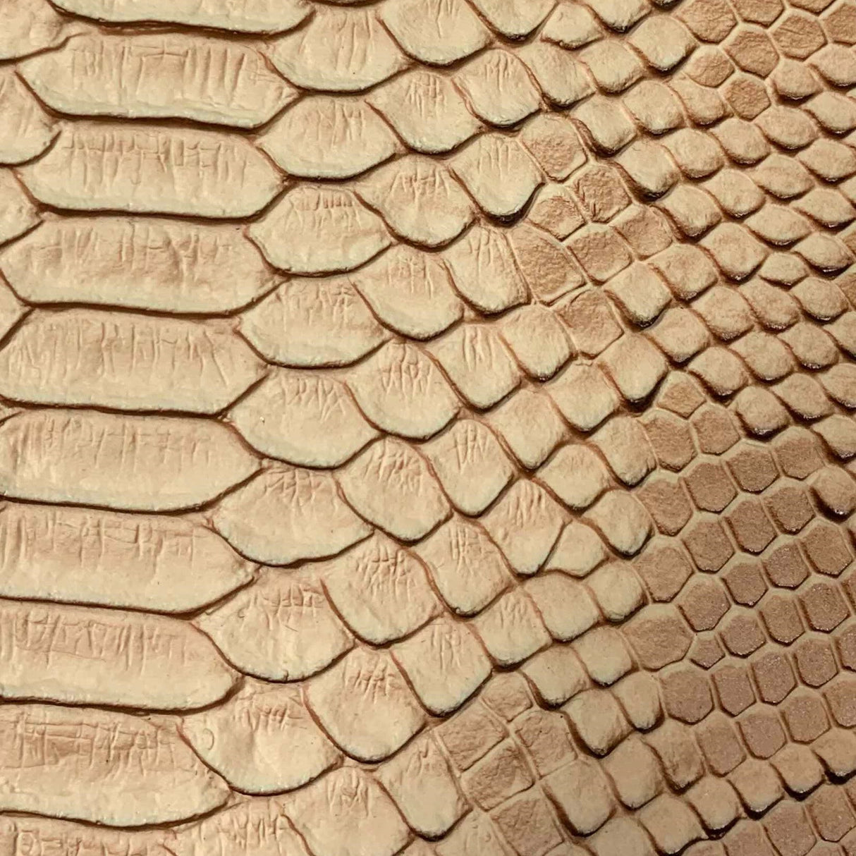 Brown Faux Viper Sopythana Snake Skin Vinyl Fabric,